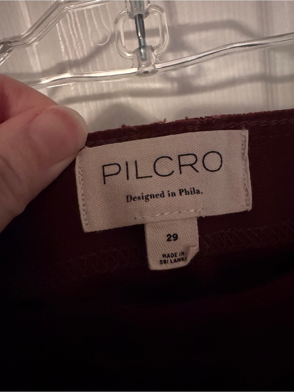 Pilcro Pull-On Mid-Rise Retro Flare Velvet Jeans - Picture 12 of 14